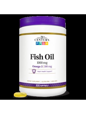 21st Century Fish Oil 1000mg 300 softgels- Омега 3 Рибено Масло