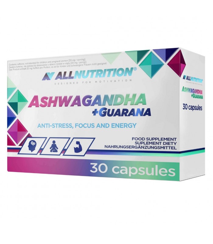 ALLNUTRITION Ashwagandha + Guarana, 30 капсули