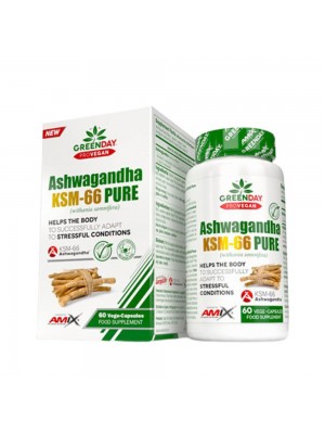 AMIX GreenDay ProVegan Ashwagandha KSM-66 Pure / 60 Vcaps