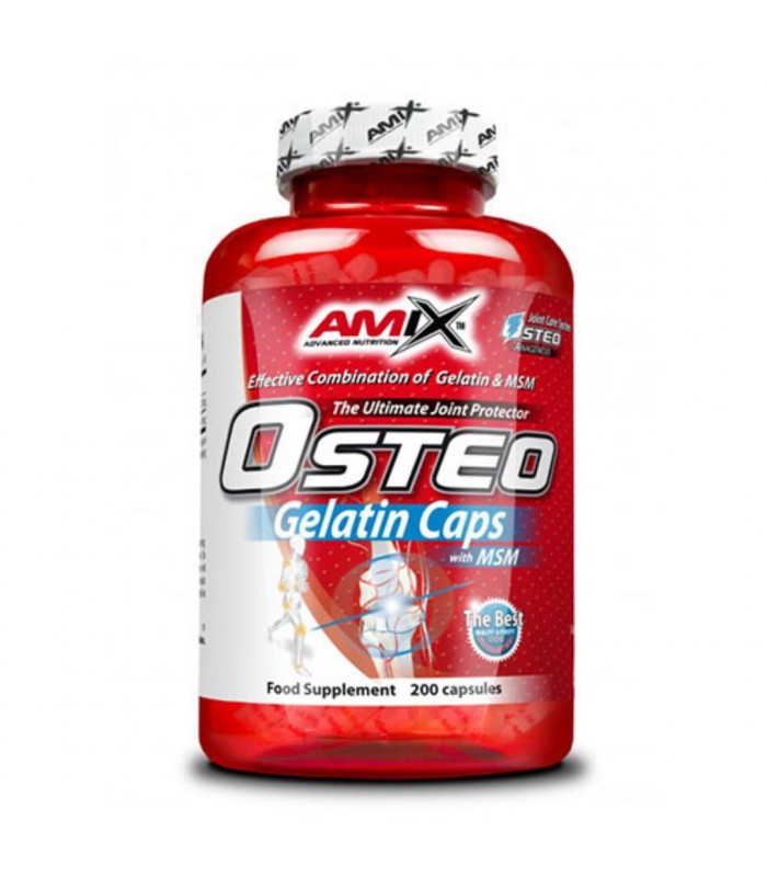 AMIX Osteo Gelatin with MSM, 200капс - стави и сухожилия