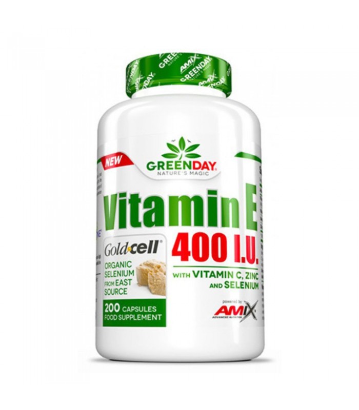 AMIX GreenDay Vitamin E 400 IU, 200капс + Витамин С, Цинк и Селен