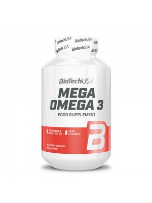 BIOTECH USA Mega Omega 3, 180капс - Омега 3 мастни киселини