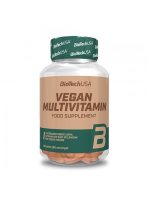 BIOTECH USA Vegan Multivitamin, 60табл - Мултивитамини за вегани