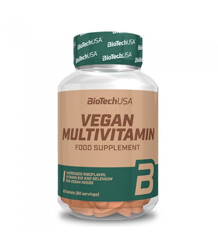 BIOTECH USA Vegan Multivitamin, 60табл - Мултивитамини за вегани