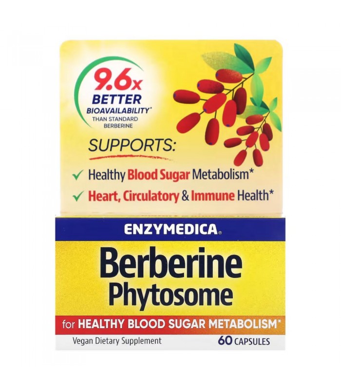 Berberine Phytosome ENZYMEDICA, 60капс - при диабет