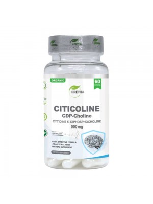 CITICOLINE CDP-Choline 500mg, 60капс - Подпомага мозъка