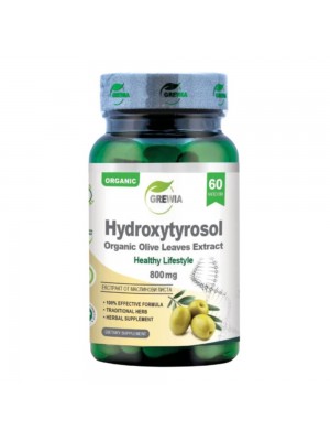 Hydroxytyrosol Organic Olive Leaves Extract, 60капс - за сърце