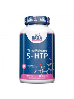 5-HTP Time Release 100 mg, 60Tabs от HAYA LABS - при стрес 