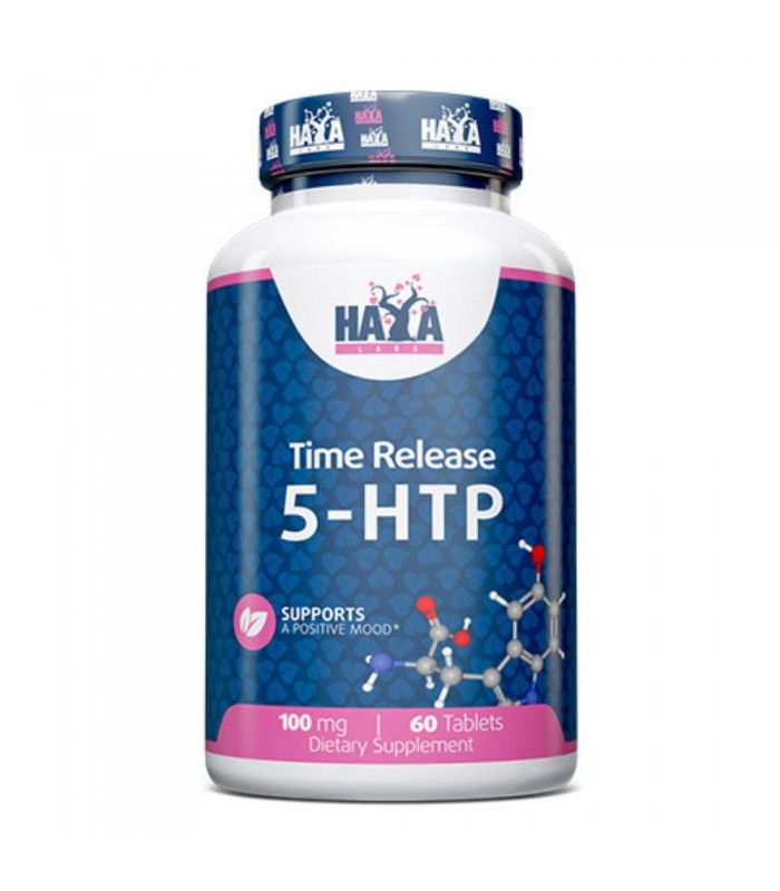 5-HTP Time Release 100 mg, 60Tabs от HAYA LABS - при стрес