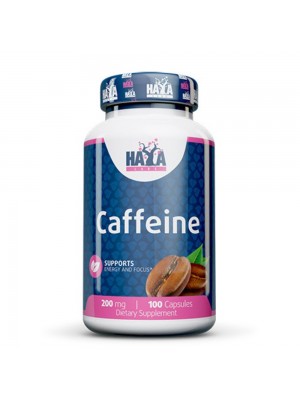 HAYA LABS Caffeine 200 mg, 100капс - Кофеин