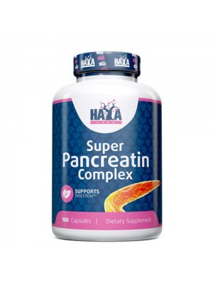 HAYA LABS Super Pancreatin Enzymes, 100капс - Панкреатин