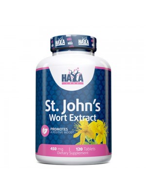 St. John's Wort, 450 mg, 120табл от Haya Labs - Жълт кантарион