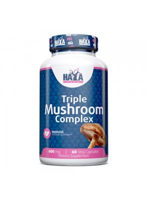 HAYA LABS Triple Mushroom Complex, 60капс Рейши, Шийтаке и Майтаке