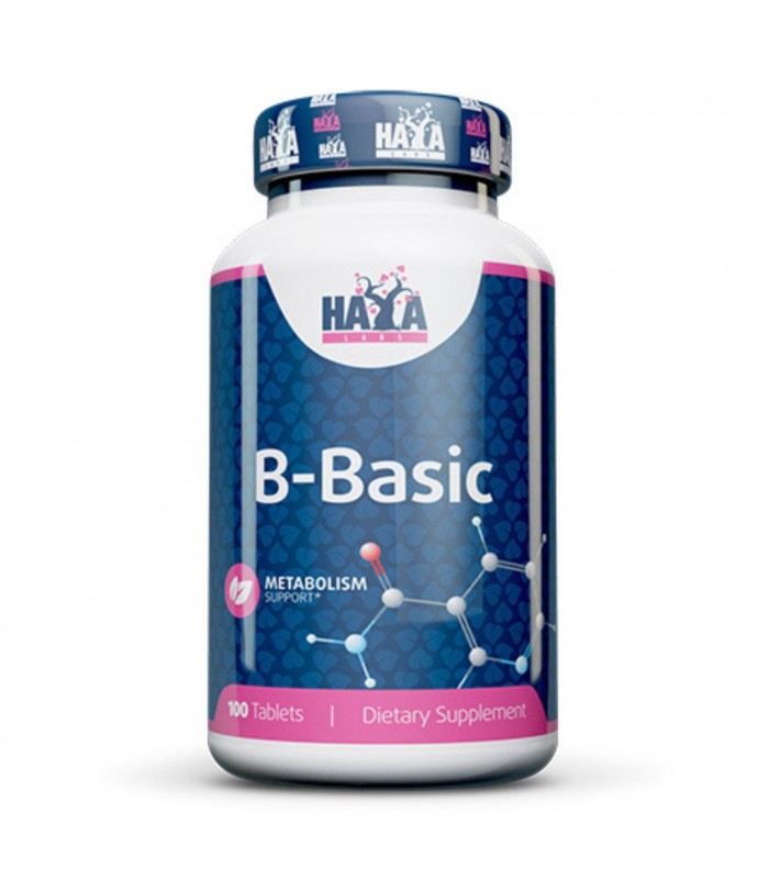 HAYA LABS B-Basic, 100табл - Витамин B комплекс