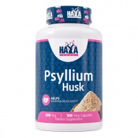 HAYA LABS Psyllium Husk 500мг, 100капс - фибри от живовляк