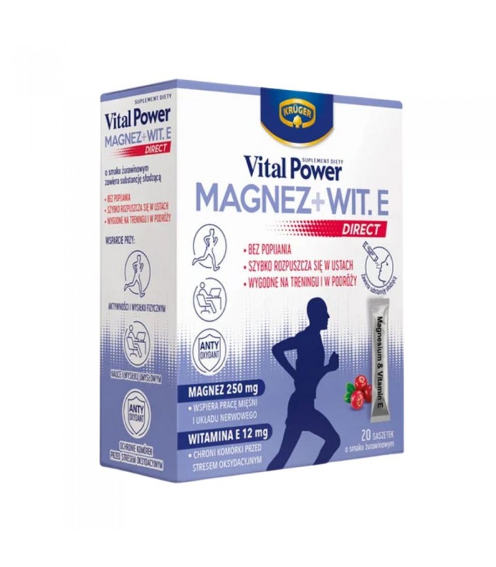 Магнезий с Витамин Е, Крюгер, 20 сашета