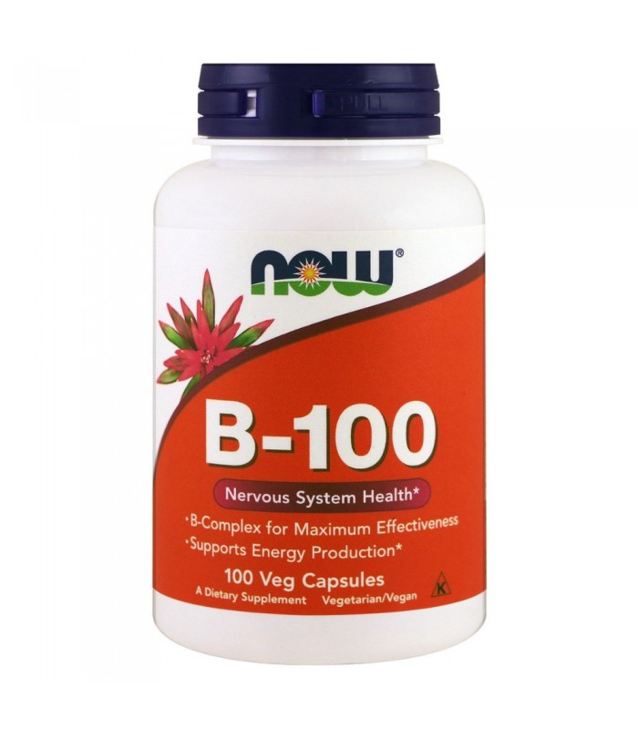NOW Vitamin B-100, 100капс - комплекс витамини от група B
