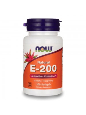 NOW E-200 Mixed Tocopherols 100 меки капсули - витамин Е