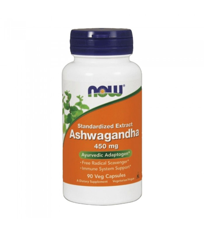 NOW Ashwagandha 450mg, 90капс - екстракт Ашваганда