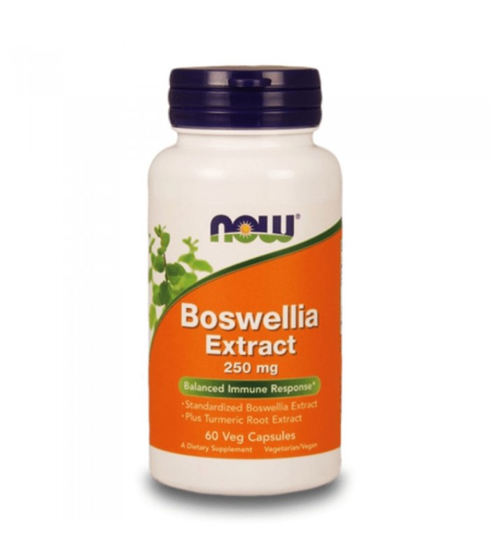 NOW Boswellia Extract 250mg, 60капс - Босвелия и куркума