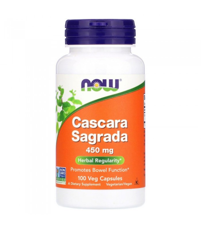 NOW Cascara Sagrada, 450мг, 100капс - При запек