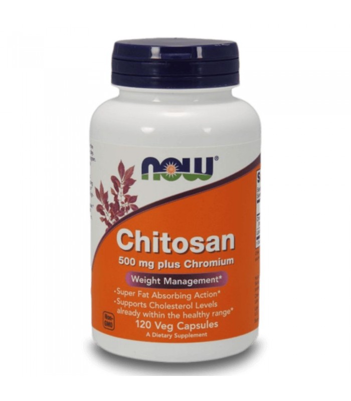 NOW Chitosan Plus, 500мг, 120капс изгаря мазнините