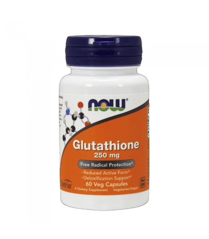 Now Glutathione, 250мг, 60капс - за имунна система