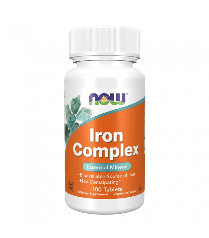NOW Iron Complex, 100табл - при дефицит на желязо