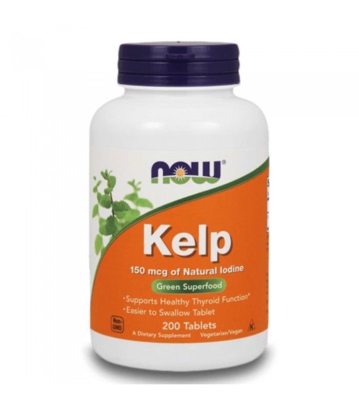 NOW Kelp 150мкг, 200табл - Кафяви водорасли