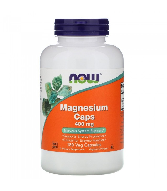 NOW Foods Magnesium Caps 400 mg  - 180 капсули