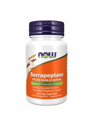 NOW Serrapeptase,60капс - Серапептаза