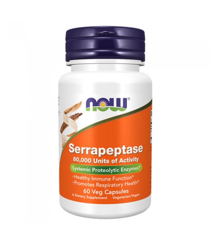 NOW Serrapeptase,60капс - Серапептаза
