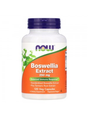 NOW Boswellia Extract 250mg, 120капс - Босвелия и куркума
