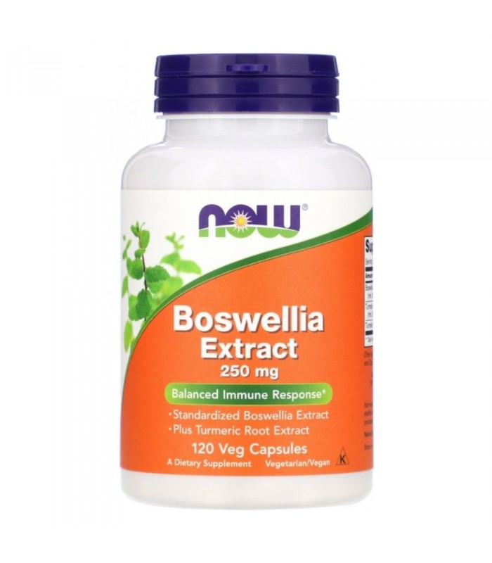 NOW Boswellia Extract 250mg, 120капс - Босвелия и куркума
