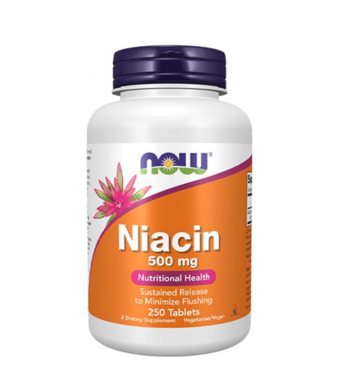 NOW Niacin 500мг, 250капс - Витамин B3