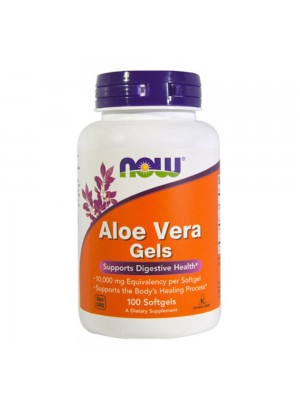 NOW Aloe Vera Gels, 100Softgels - Био Алое вера