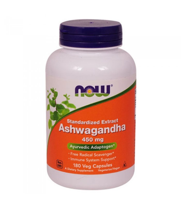 NOW Ashwagandha Extract 450mg, 180caps - Ашваганда