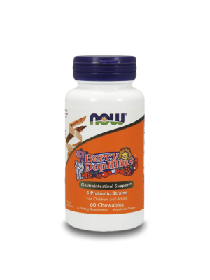 NOW BerryDophilus 60 дъвчащи таблетки - Пробиотик