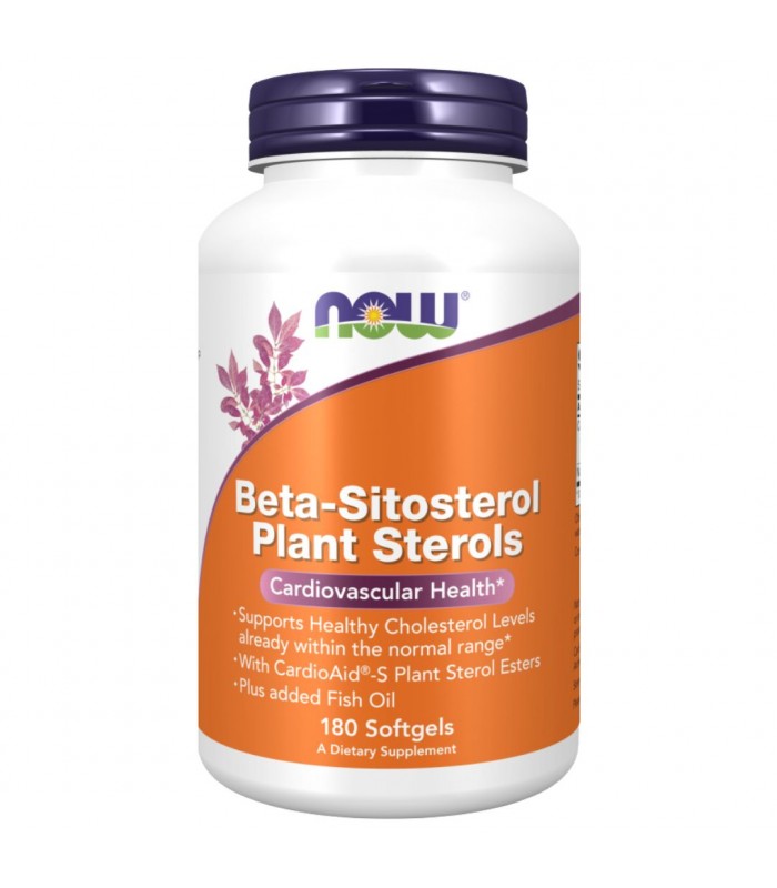 NOW Beta-Sitosterol Plant Sterols 180капс - понижава холестерола