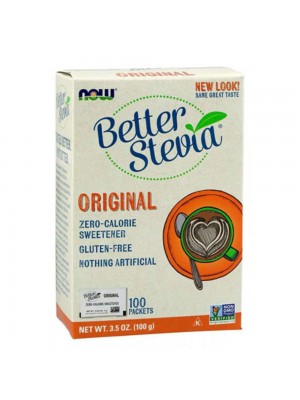 NOW Better Stevia Packets Original, 100packets