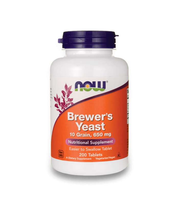 NOW Brewer's Yeast 650 мг 200табл - Бирена мая