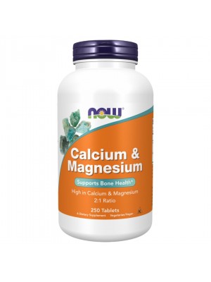 NOW Calcium & Magnesium 2:1, 250табл