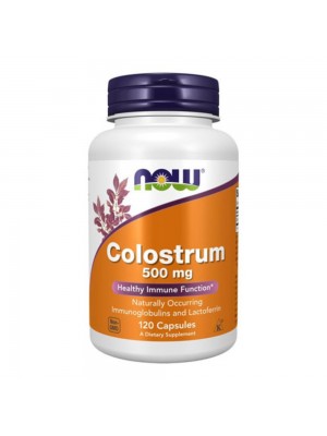NOW Colostrum 500mg, 120капс - Коластра
