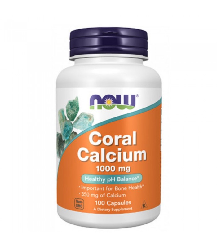 NOW Coral Calcium 1000mg, 100caps - Калций от корали