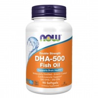 NOW DHA 500мг 90 Softgels - Омега 3 Рибено масло