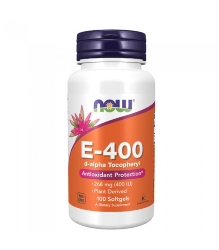 NOW Vitamin E-400 IU D-Alpha, 100 Softgels