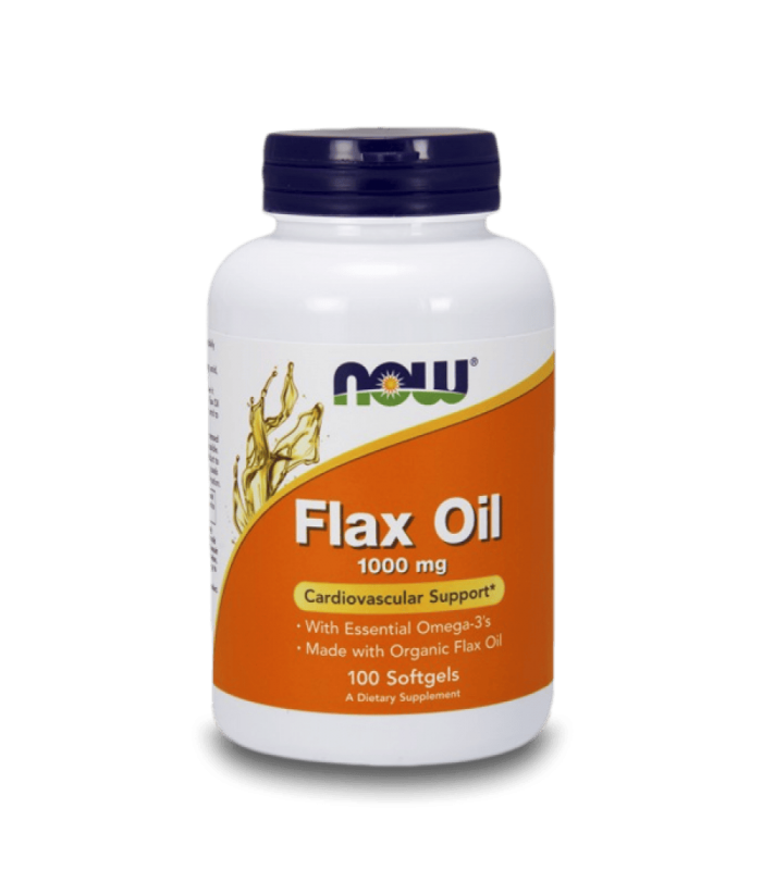 NOW Flax Oil 1000 мг 100капсули - Ленено масло