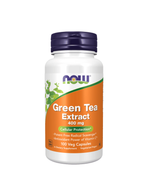 NOW Green Tea Extract 400 мг 100капс - Екстракт от зелен чай