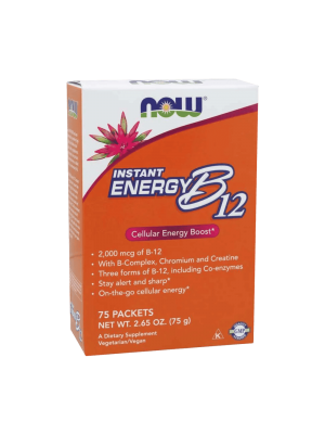 NOW Instant Energy B12 75сашета - Витамин B-12
