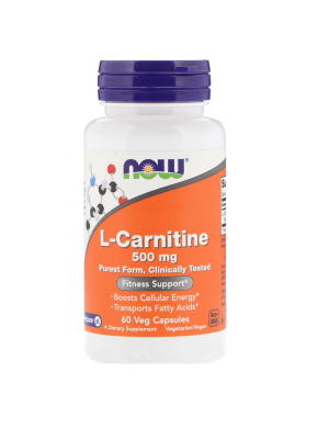 NOW L-Carnitine 500 мг 60капс - L-Карнитин